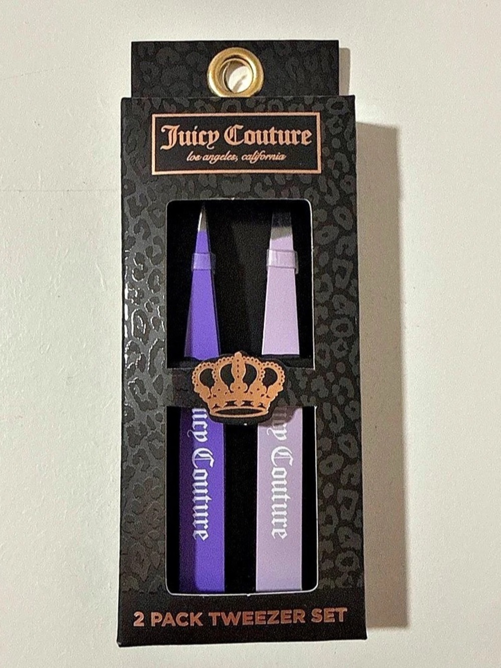 Juicy Couture 2-Pack Tweezer Set Black & Purple